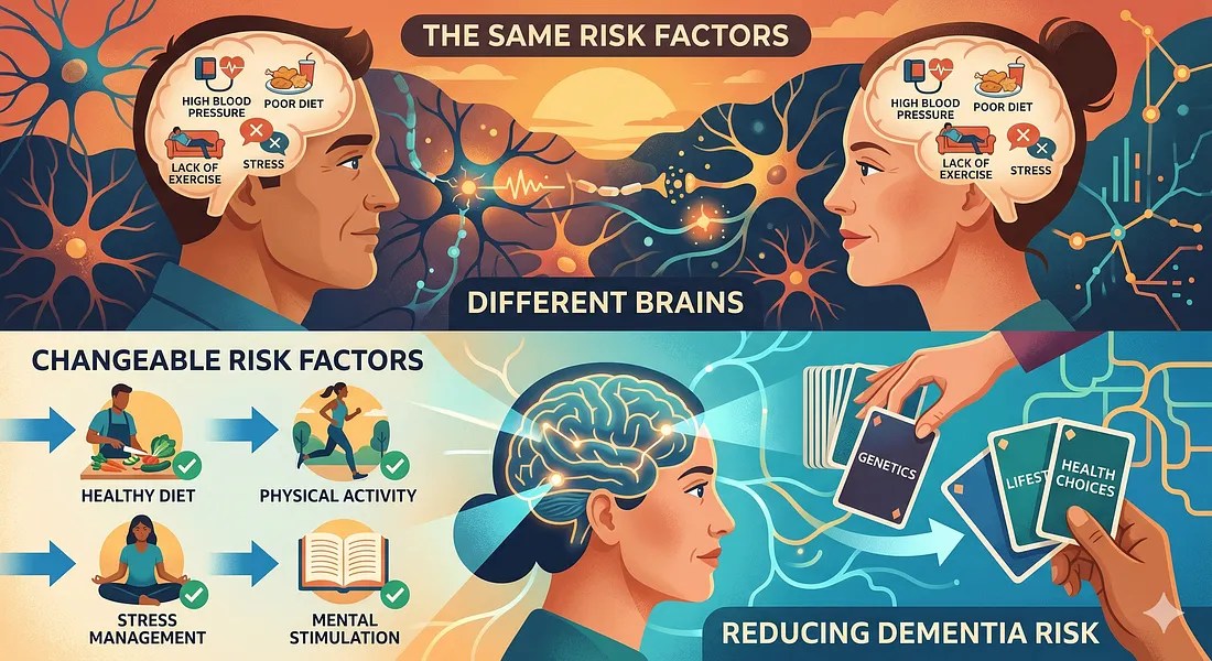 The Same Risk Factors. Different Brains. Why Women May Face Higher Dementia Risk.