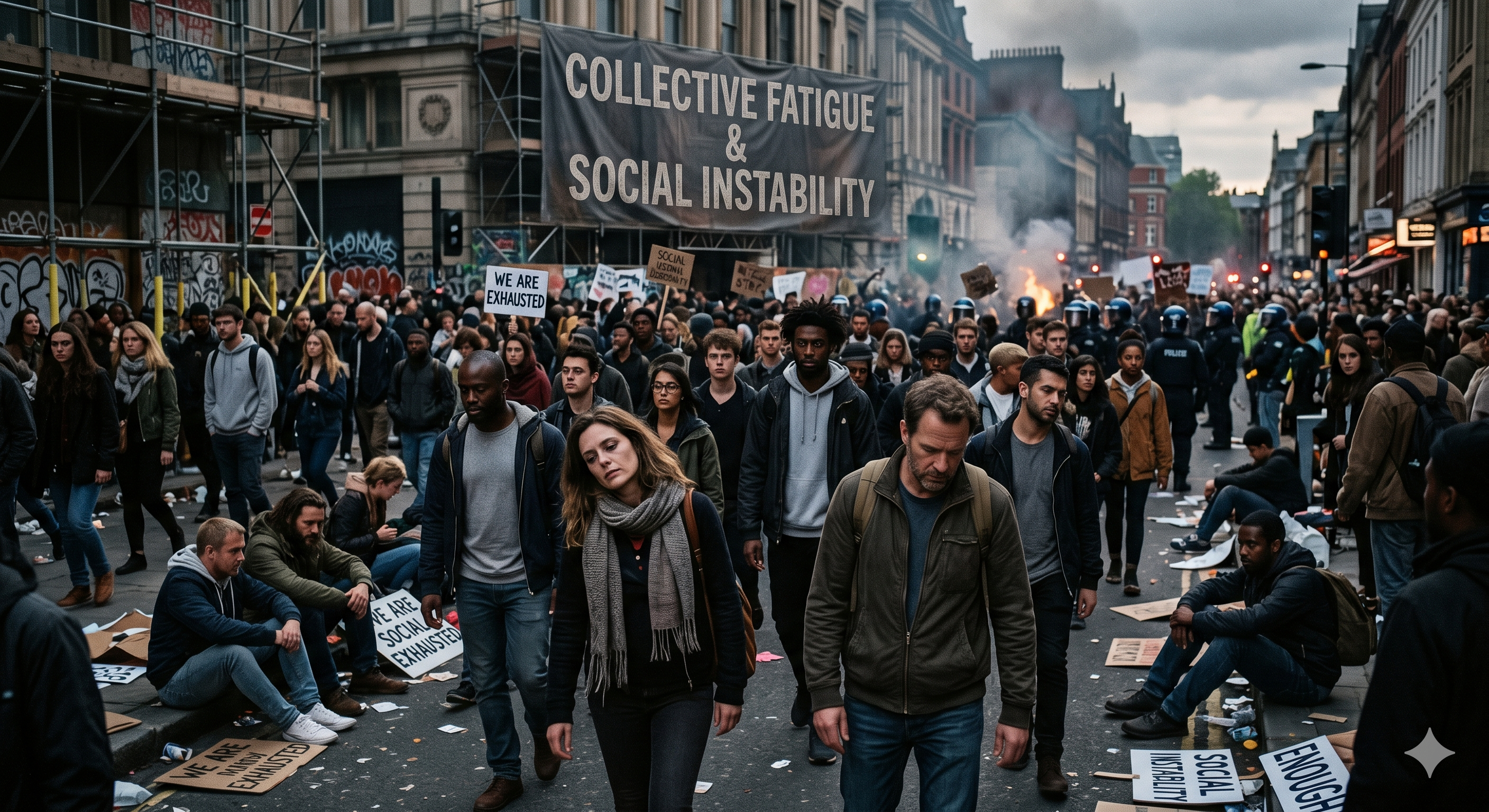 Collective Fatigue and Social Instability