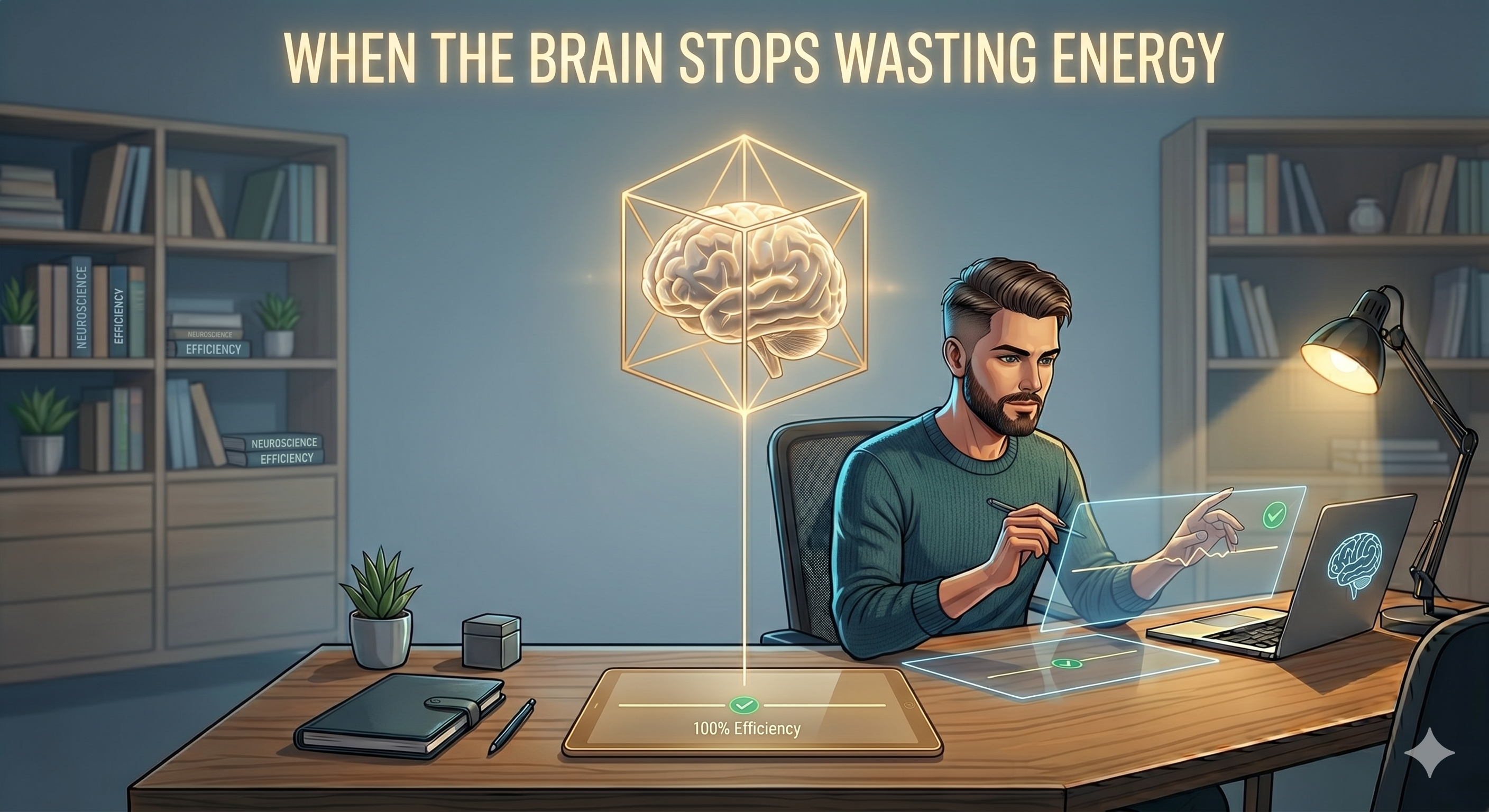 When the Brain Stops Wasting Energy
