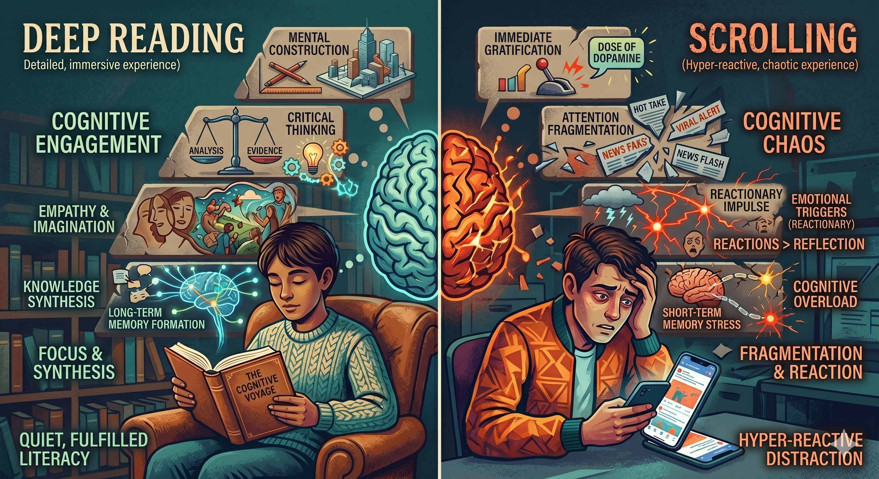 The Decline of Deliberate Thinking