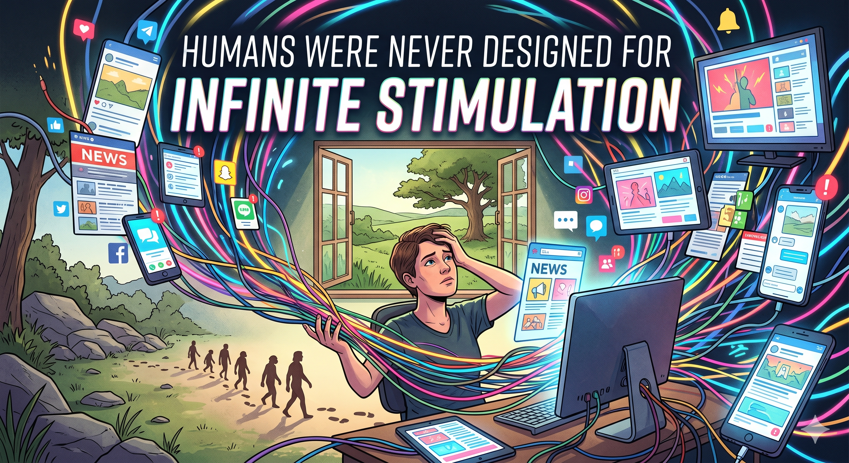 Humans Were Never Designed for Infinite&nbsp;Stimulation