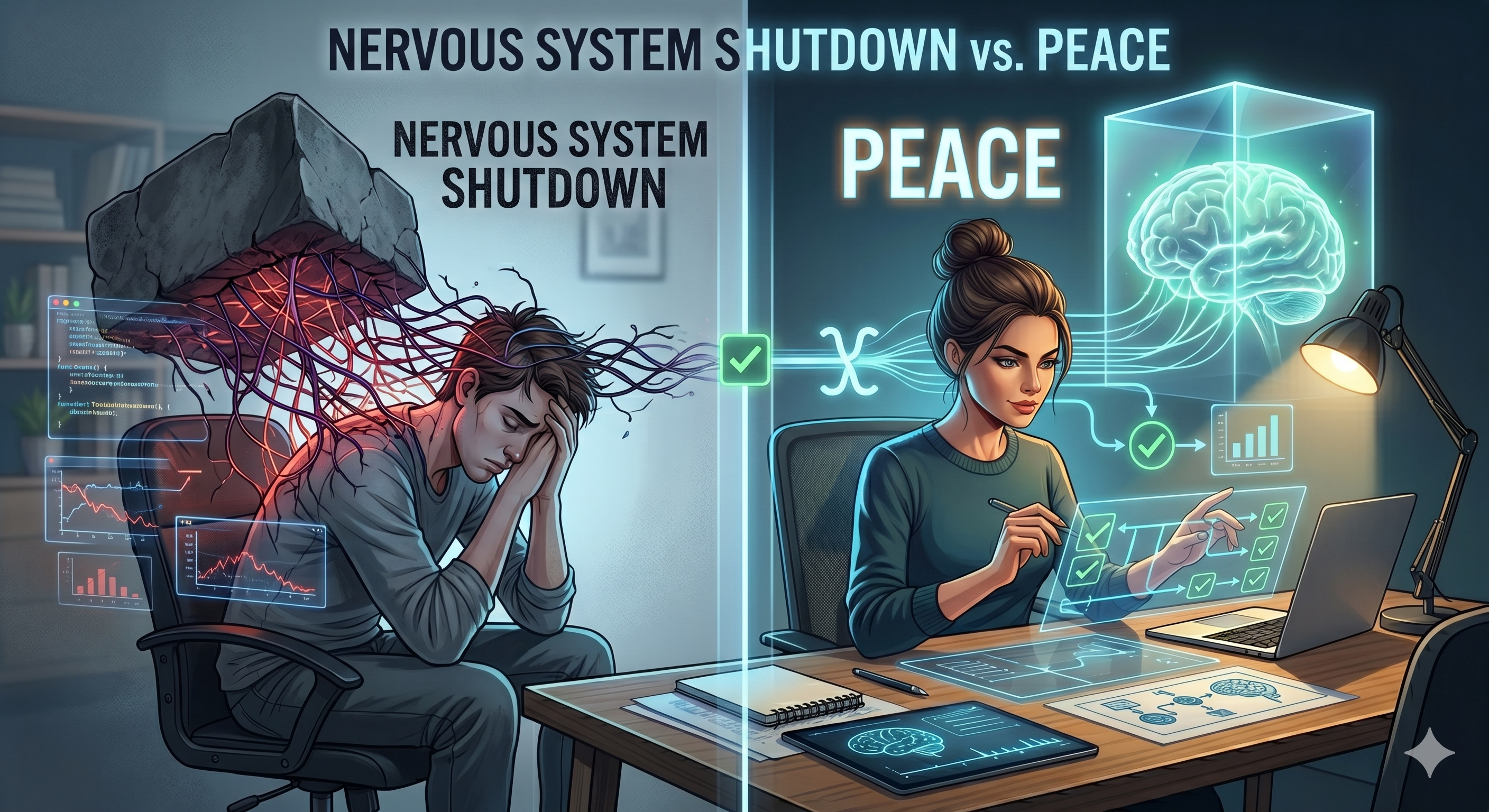 Nervous System Shutdown vs. Peace