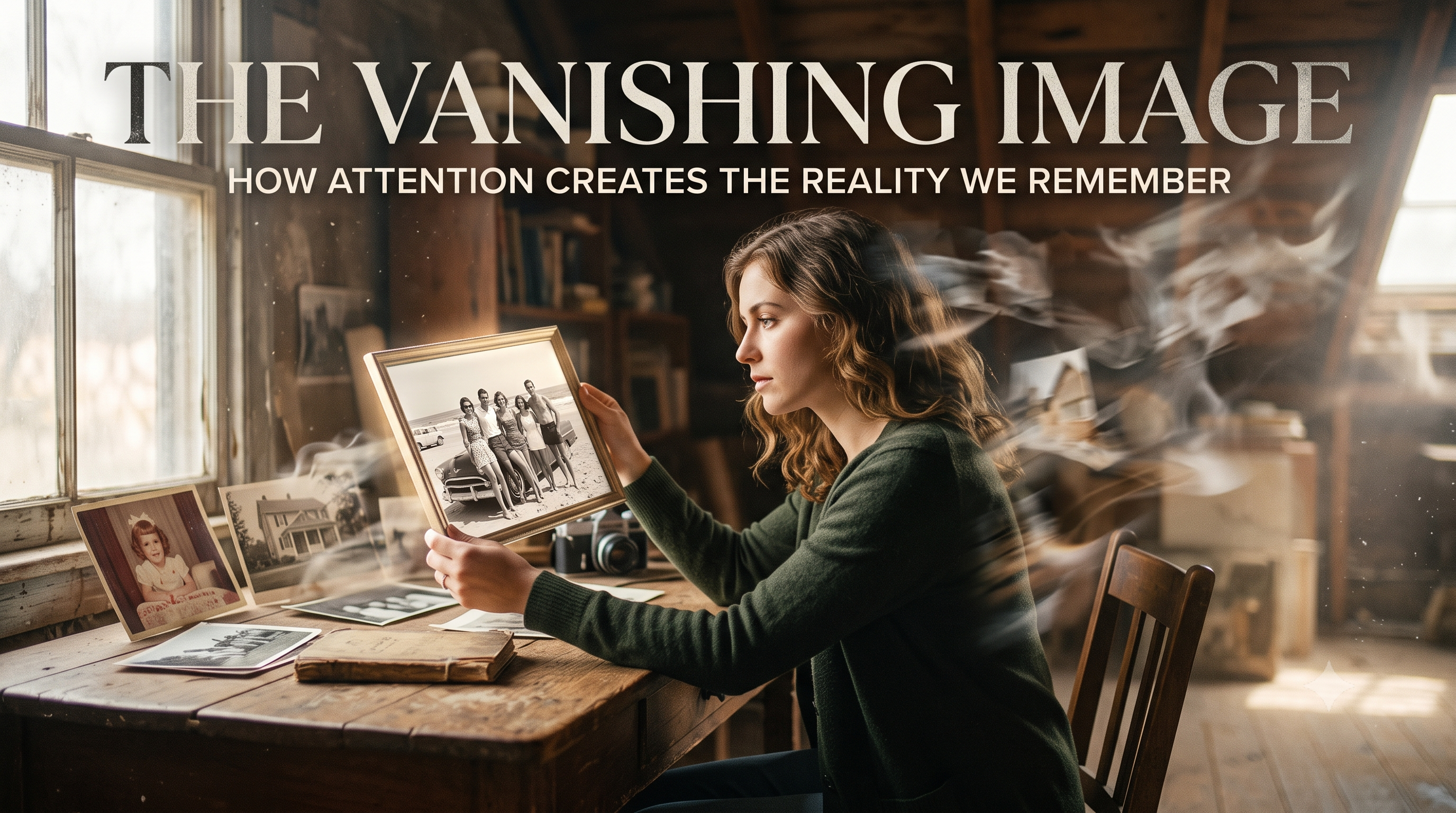 The Vanishing Image: How Attention Creates the Reality We Remember